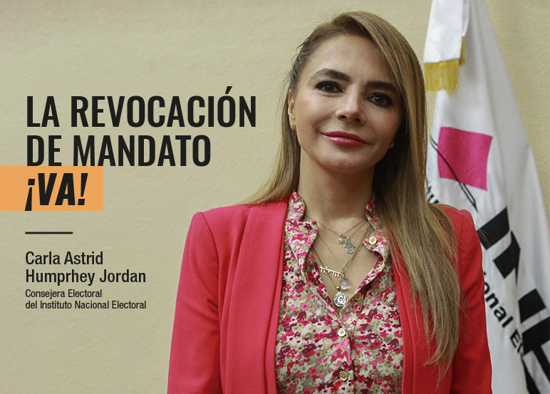 Descripción de foto: Consejera Electoral del INE MÉXICO Carla Humphrey Jordan